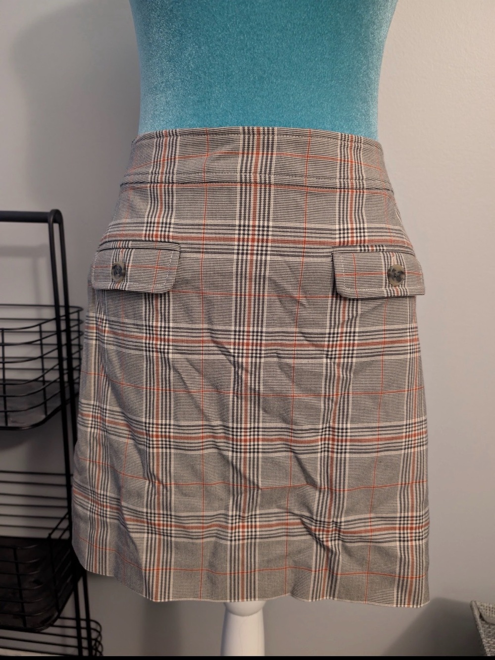 Plaid A-Line Mini Skirt